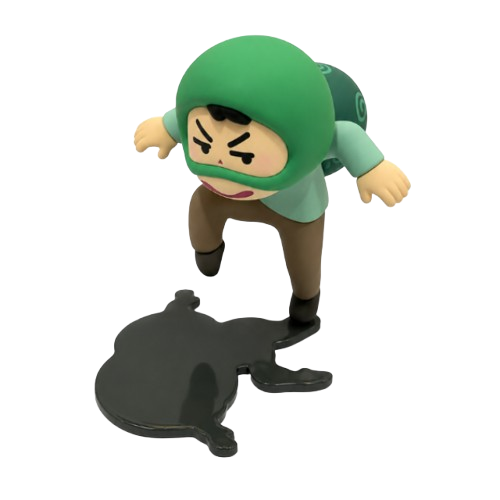 Green Hoodie Boy Figure